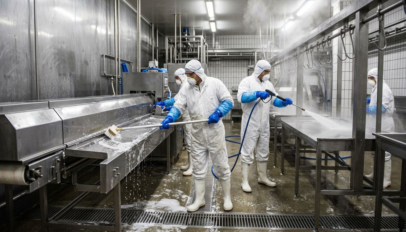 Techniques modernes de décontamination des carcasses en abattoir